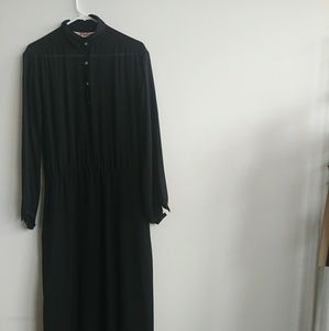 Vintage black semi sheer dress size 12